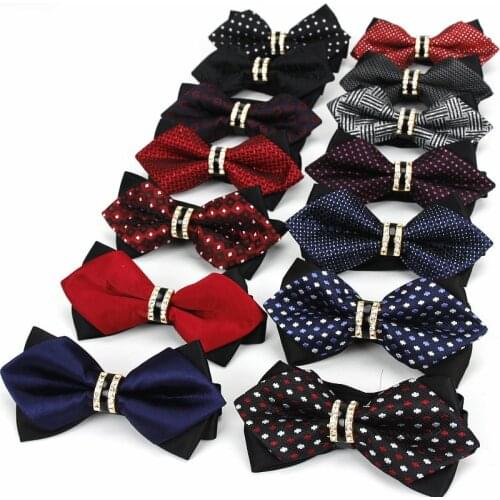Men Butterfly Glitter Adult Mens Adjustable Shinning Rhinestone Luxurious Neck Bow Tie Party Diamond Bowtie Wedding Accessories