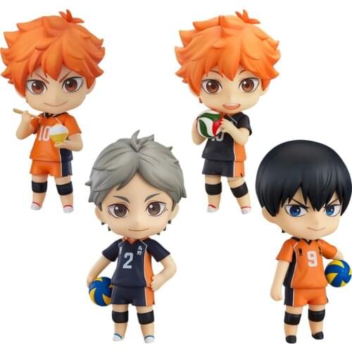 Haikyuu!! Hinata Shoyo sugawara koushi Q Version Figure Japanese Anime Figure Model Ornaments Anime toys gift Pvc Cartoon toys