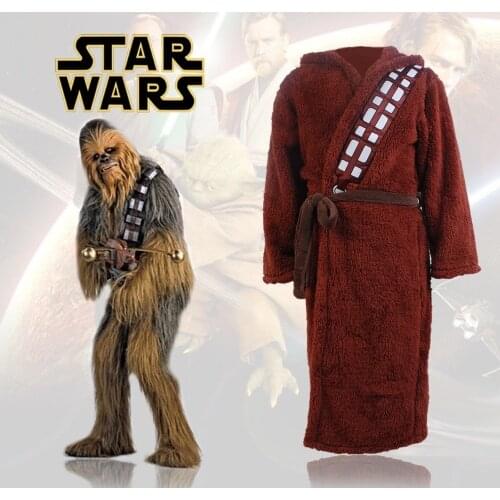 Star Cosplay Wa Chewbacca Bath Robe Bathrobe Cloak Cape Costume Hooded