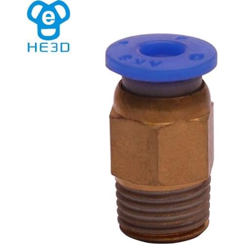 HE3D PC4-M10 Connector for Bowden Extruder 3D printer part 1 piece