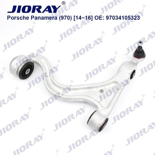JIORAY Front Lower Left Suspension Control Arm Triangle For Porsche Panamera 970 3.0 S E-Hybrid 4.8 Turbo 97034105323 2014-2016