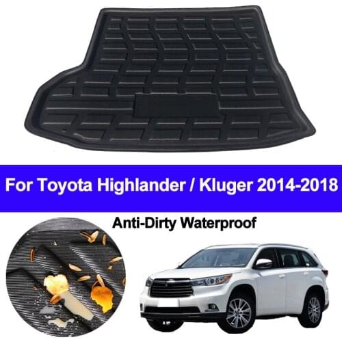 Rear Boot Cargo Liner Trunk Floor Mat Carpet Mats Tray Pad Mat Carpets For Toyota Highlander Kluger 2014 2015 2016 2017 2018