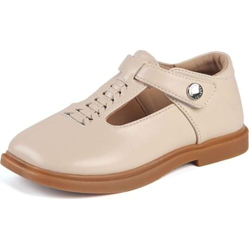 Baby And Toddler Black T-belt Leather Shoes Size 21-30 Little Girls Pink Princess Dress Shoes Square Head Weave Flats