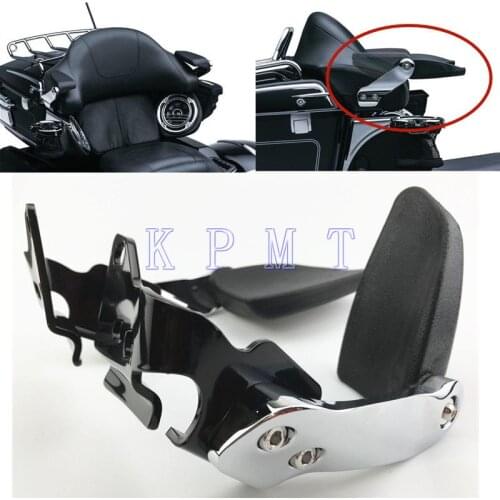 KPMT Motorcycle Stealth Passenger Armrests Arm Rest For 1997-2013 Harley Touring Street Glides Road Kings Models
