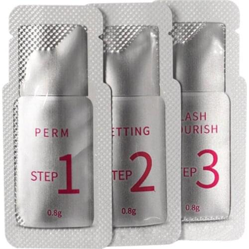 Lot Pouch Perm Lotion 0.8g/Pair Lashes Lift Perming Quick Fixing 5 Minutes Stereotype Hygiene Convenience Used Beauty Makeup