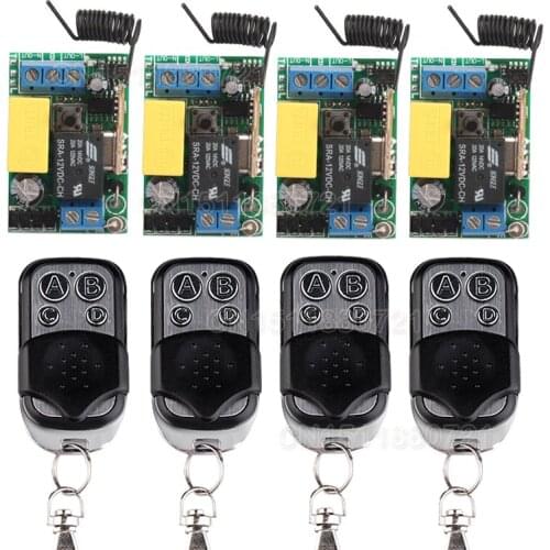 AC 220V 1 CH Relay Mini Receiver 10A Remote Switch Input AC220V Wireless Switch 315/433.92MHZ Superheterodyne RX