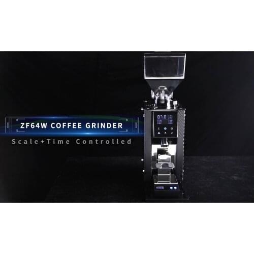 New Design Commercial Automatic Coffee Grinder with Digital Scale by Weight ZF64W Commercial Coffee Grinder