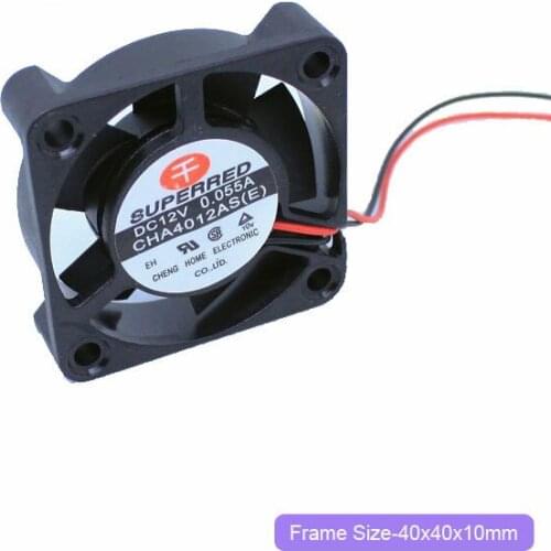 NEW SUPERRED CHA4012S(E) 4CM 4010 12V 0.055A silence cooling fan