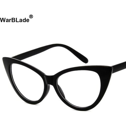 Vintage Ladies Eyeglasses Cat Eye Clear Glasses Women Frame Luxury Brand Design Eyewear Frames Optical Spectacle Myopia