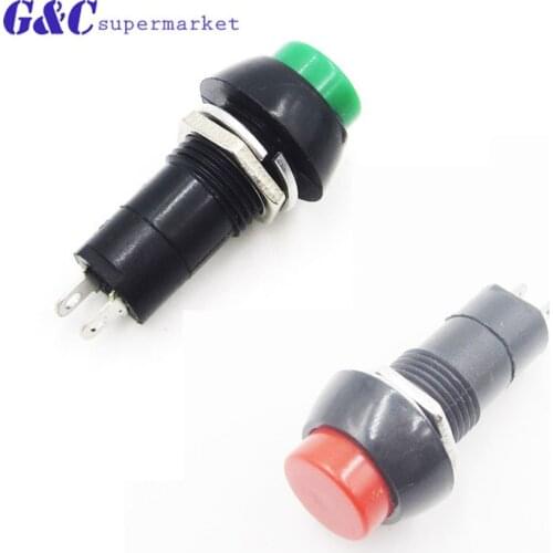 5PCS 12mm Plastic Push Button Switch Momentary Switchs 3A 250V PBS-11B 2PIN