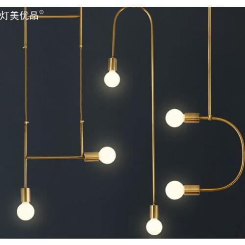 Simple and creative personality art Nordic post-modern living room restaurant net Hong Kong-style light luxury chandelier