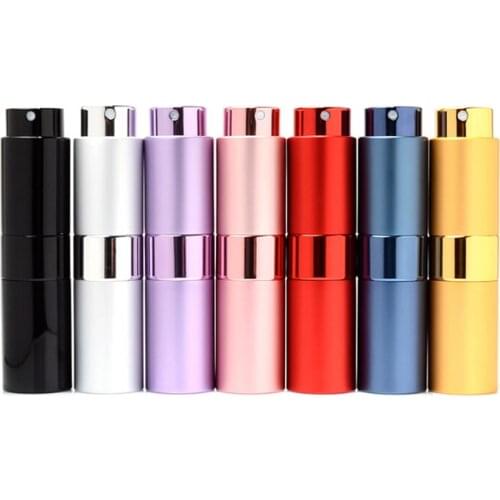 1PC 15ML Transparent Metal Perfume Reusable Empty Mini Spray Bottle Makeup