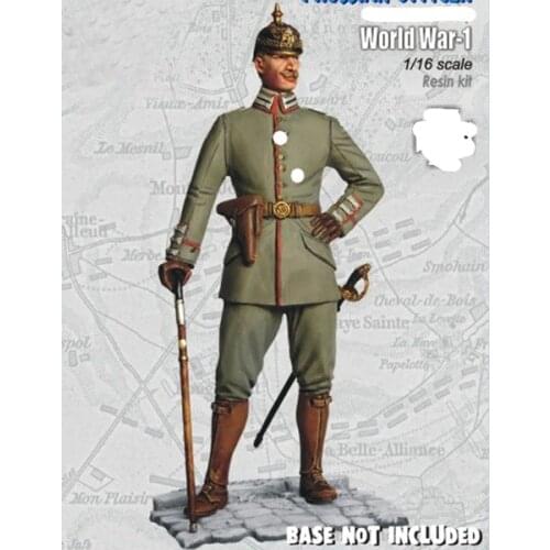 1/16 PRUSSIAN OFFICER, World War I, Resin Figure soldiers GK, Military subject matter, Uncoated No colour