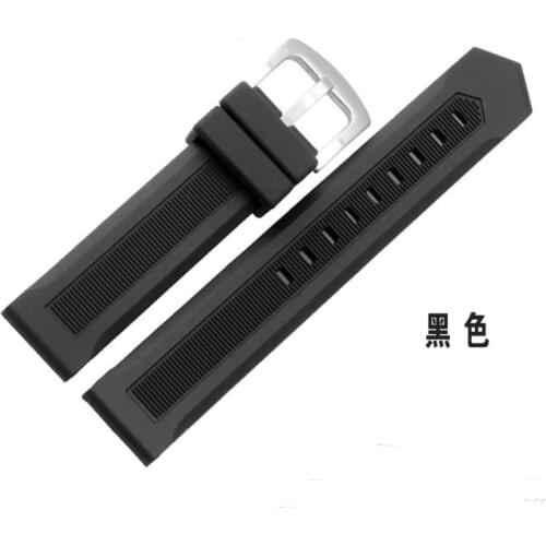 Strap 22mm Silicone Watch Strap for Tag heuer Watch Replacement Strap Pure Color Strap Manufacturer