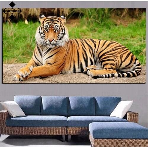 Siberian Tiger Hd Printing Picture Wall Poster Modern Canvas Poster Animal Poster and Print Frameless Painting for Interior Home