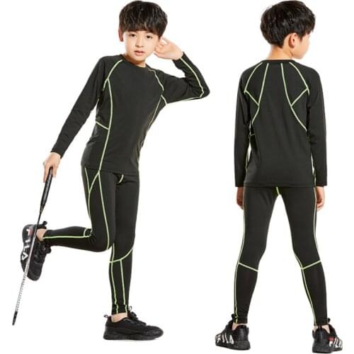 Gym Clothes Boys Sport Suits Exercise Boys Sport Clothes Set Boy Kids Boys Sport Suit Quick Dry Joggins Sets kids Gym Clothing