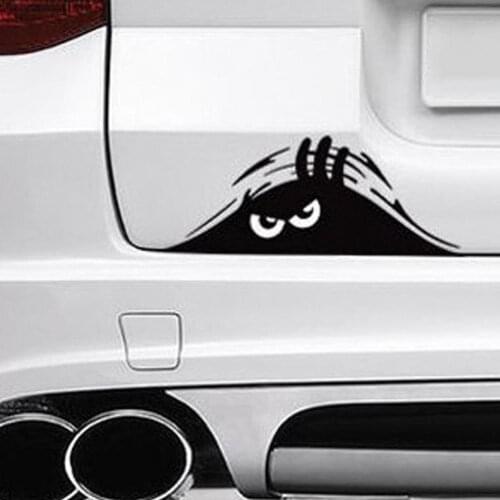 Fashion Automobile Sticker Carving Reflect Light Personality Body Subsidies To Peek Car Door Subsidies New