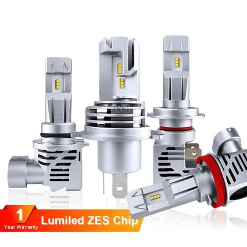 20Pcs/Lot H4 HB2 9003 Car LED Headlight Bulbs M3 Mini High Low Hi Lo Beam ZES Chips 60W 12000LM 6000K Wireless Plug-in