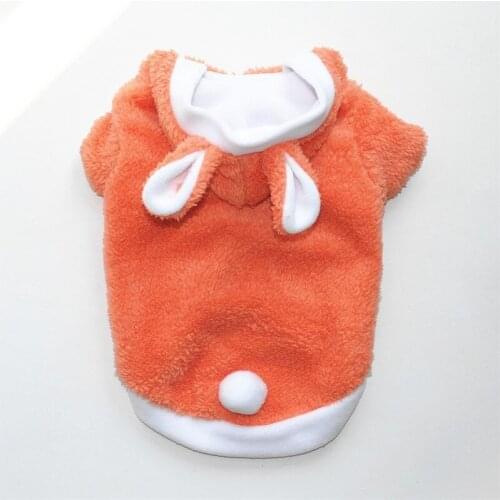 PUOUPUOU Thicken Solid Dog Clothes Warm Dogs Jacket Winter Cute Pet Clothing Hoodies for Small Medium Dogs Puppy Outfit XS-L