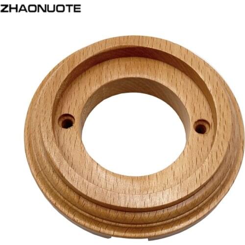 Home Improvement Retro Switch Socket Wooden Base Wall Lamp 1-3 Gang Power Switch EU Socket Wooden Base