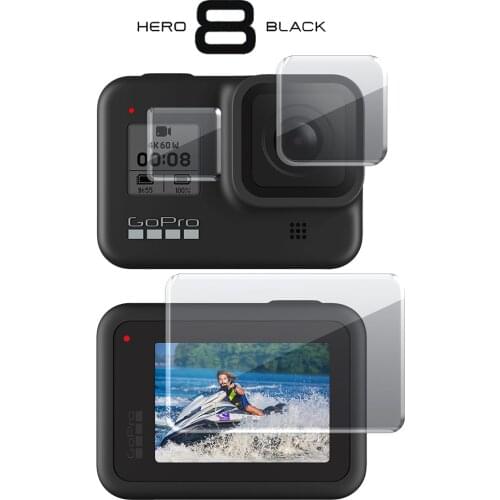 Tempered Glass Screen Protector Cover Case for GoPro Hero 8 Black Lens Protection Protective Film Gopro8 Go pro Accessories