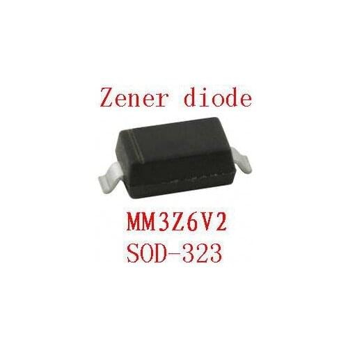 0805 smd zener diode sod-323 MM3Z6V2 100pcs