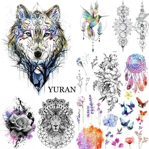 1PC 3D Women Body Art Painting Temporary Tattoo Cat Designs Water Transfer Makeup Tatoo GB235 Selfie Wall Car Styling Home Decor