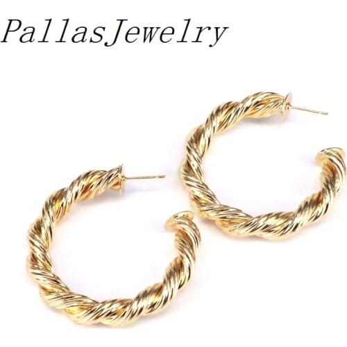 10Pairs, Geometric Circle Jewelry Statement Twisted Hoop Earring Trendy Wedding Jewelry Party Gift