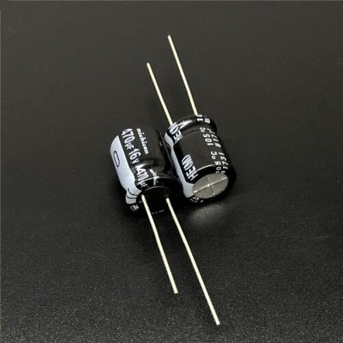 10pcs/100pcs 470uF 16V NICHICON HE Series 10x12.5mm Extremely Low Impedance 16V470uF Aluminum Electrolytic Capacitor