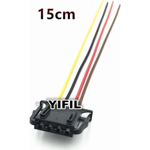 2/4/10pcs/lot 4 Pin/Way Door Woofer Plug Brake Light Tail Lamp Connector Wire Harness Cable For VW Jetta AUDI 4D0 972 704