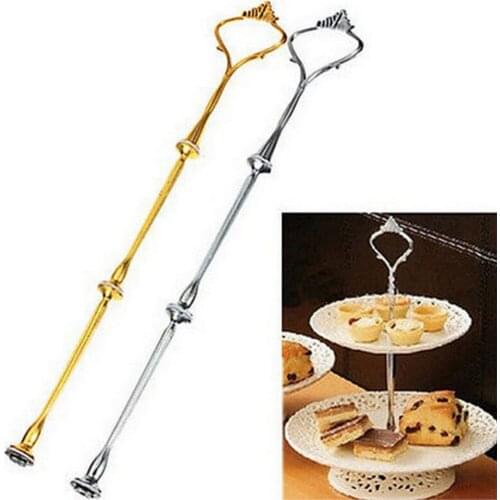 2 Or 3 Tiers Cake Plate Stand Handle Crown Fitting Metal Wedding Party Decor