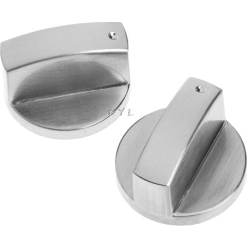 2Pcs Universal Cooker Oven Gas Stove Control Range Knob Switch Replacement Metal