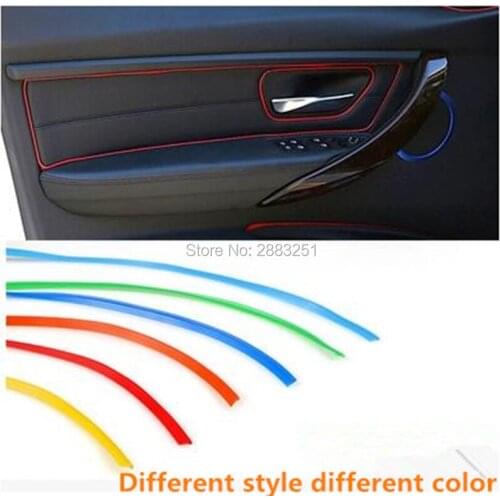 5M Car Styling Car Door Dashboard Air Outlet Interior Decoration Line Stickers for Volvo xc60 Citroen c2 Peugeot 307 Accessories