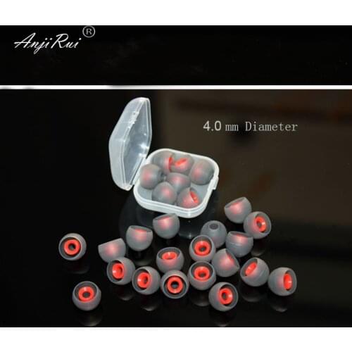 6 pairs / lot 4.0mm LMS Soft Silicone ear cushion caps headphones-liners Cases for barbecue double Color headset accessories