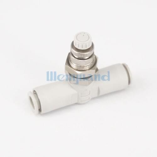 AS2051F-08-3 Panel Mount Speed Controller Valve With One-Touch Fittings Body Size G1/4" Applicable Tube 8mm