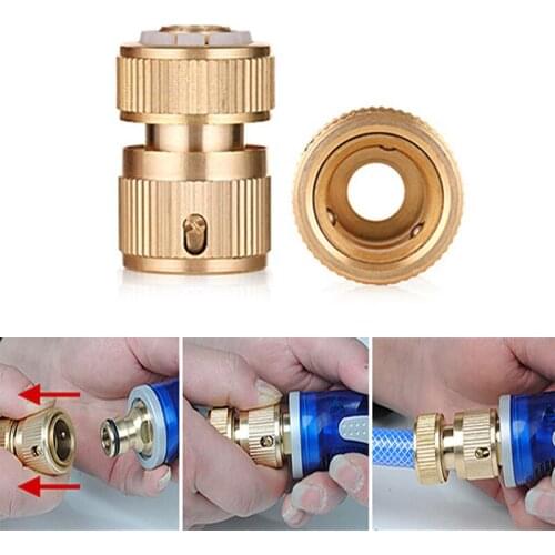 Garden Quick Connector Copper Thread Joint Irrigation Hose Fittings Watering Tube Accessories Water Pipe Adaptor Garden-supplies
