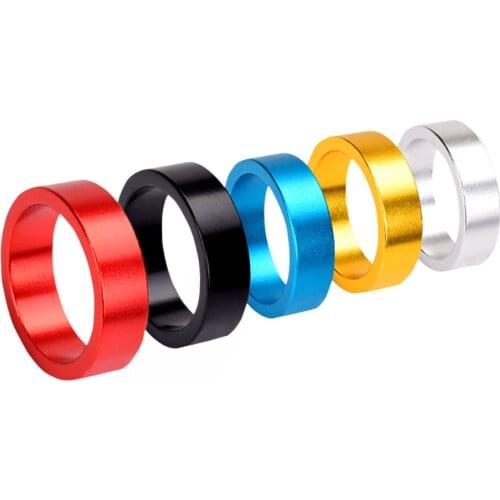 FMFXTR 2 pcs 5/10/50mm Aluminum Alloy Headset Stem Spacer MTB 28.6mm Fork Washer Cap For Road Bike Cycling