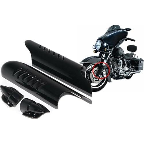 Motorcycle Lower Fork Leg Cover Guard Deflector Shield for Touring Street Glide FLHX Road King FLHR 2000-2013