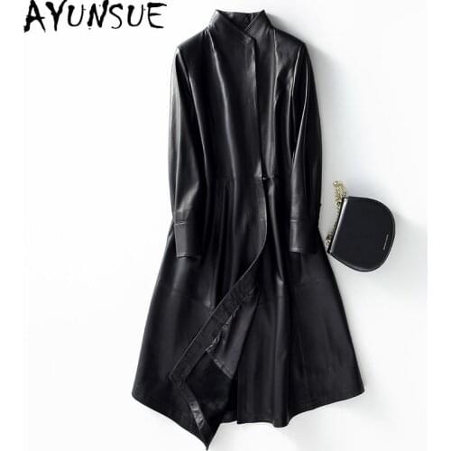 Genuine Leather Jacket Autumn Winter Coat Women Clothes 2020 Korean Vintage 100% Real Sheepskin Coat Black Windbreaker Hiver 839