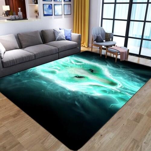 Cartoon Wolf 3D Printed Carpets Child Bedroom Play Tent Area Rugs Kid Gamer Carpet Kids Room Crawl Floor Mat Baby Toys Gift Rug