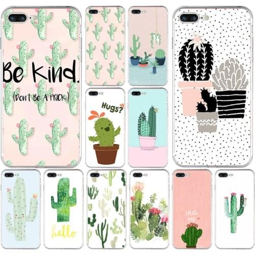 171H cactus Soft TPU Silicone Cover Case For Apple iPhone 6 6s 7 8 plus Case