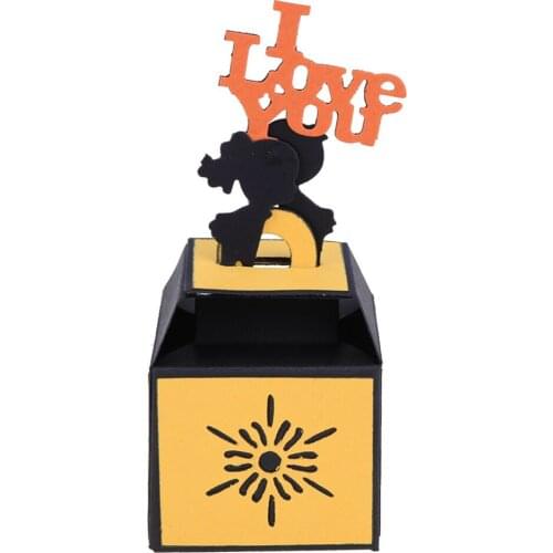 New Gift Box Metal Cutting Dies Stencil for DIY Scrapbooking Cards Decorative Paper Crafts Birthday Wedding Party Favor Boxes