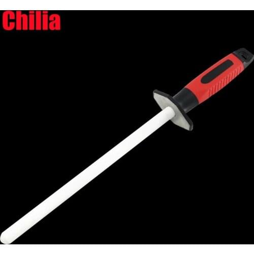 Ceramic Rod Knife Honing and Sharpening Stick for Stainless Steel Knives, 10" Inch/25 centimeters