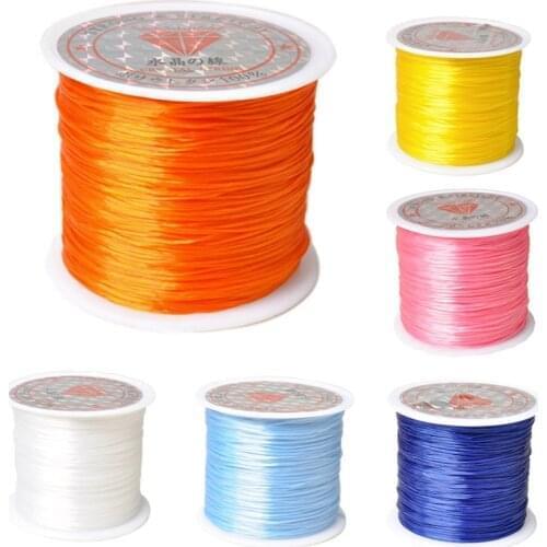 40m/roll Black White Stretch Elastic Cord Elastic Thread For Beading Cord String Thread Diy Bracelets Necklace Jewelry Making