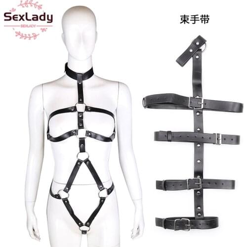 SexLady Sex Erotic Accessories Pu Leather For Men Women Couples Games Flirting Product Binding Leather Straps For Training Toys
