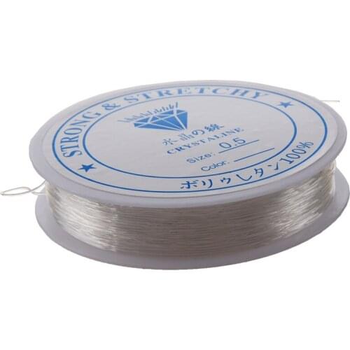 20 Meters Spool of Crystal Clear Strong Beading Thread Cord Wire Jewellery Making Stringing Necklaces Bracelets 0.5mm Promotion