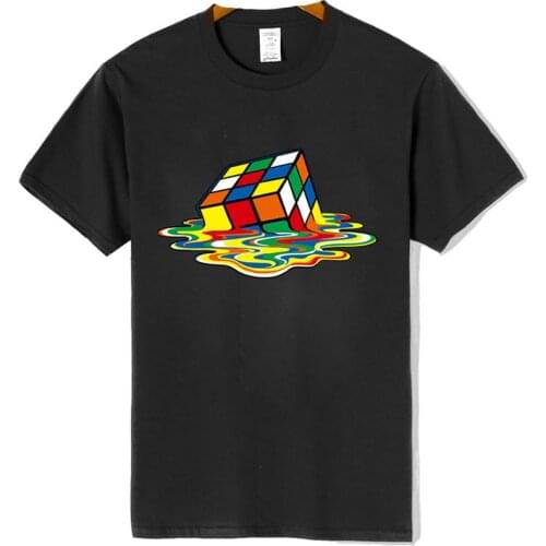 High Quality Fashion T-shirt for Men Magic Square Design T-shirts Short Sleeve T-shirts for Men Cotton Clothes for Men Q6344