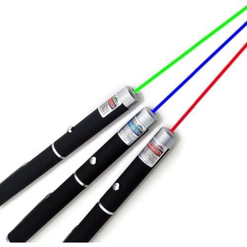 High-quality Laser Pointer Red Green Purple Three-color Laser Pointer Projection Teaching Demonstration Pen Night Children Toys
