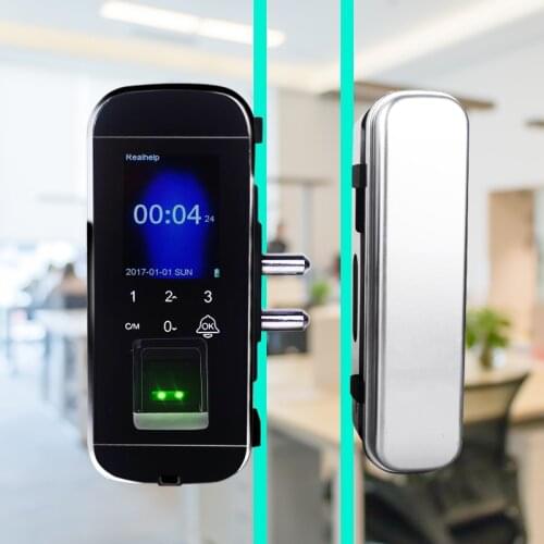 High-quality office glass fingerprint door lock Glass Door Lock Fingerprint Lock Supplier Biometric Free shipping