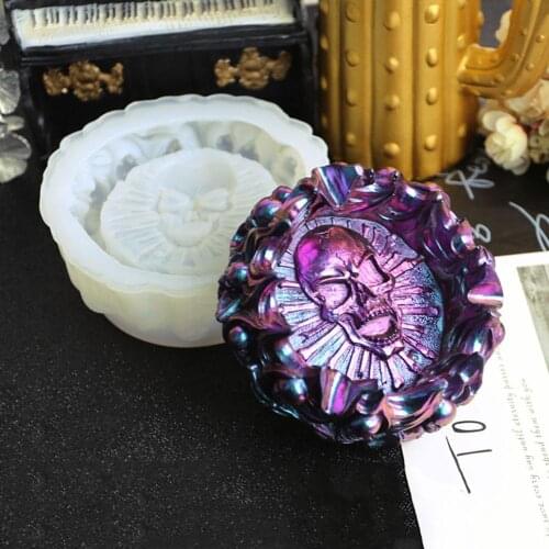 Silicone Mold Ashtray Craft DIY Transparent UV Resin Epoxy Silicone Combination Molds For DIY Making Jewelry Mold Accessories